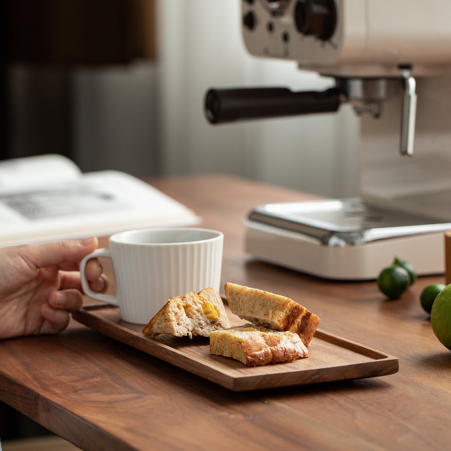 Vandroop Wooden Small Serving Platter