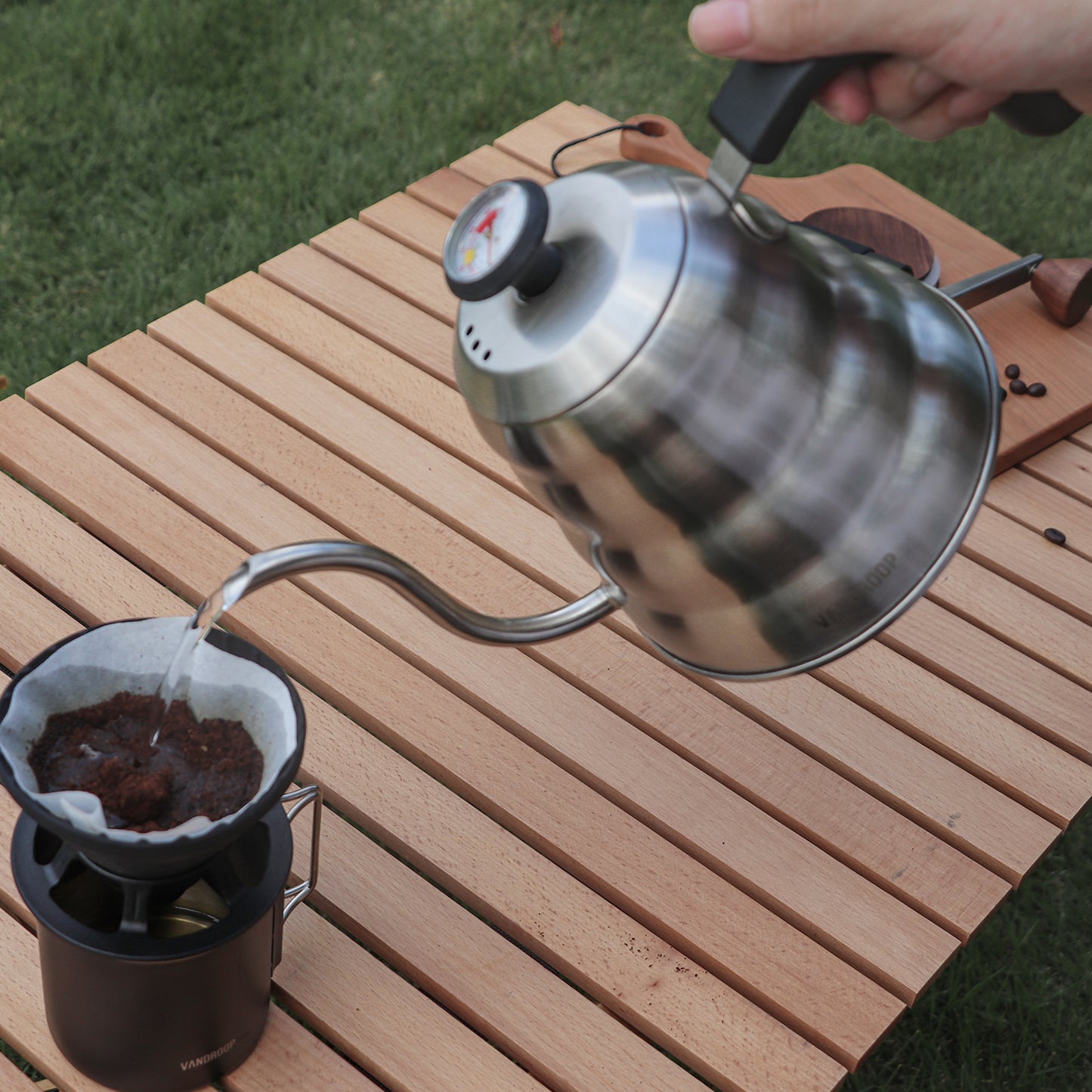 Vandroop Pour Over Coffee Kettle with Thermometer