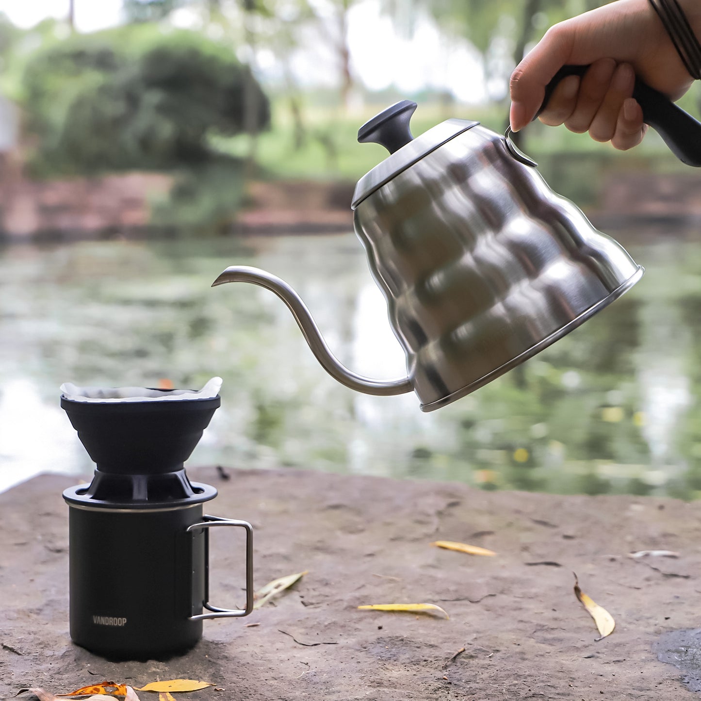 Vandroop Pour Over Coffee Kettle with Thermometer