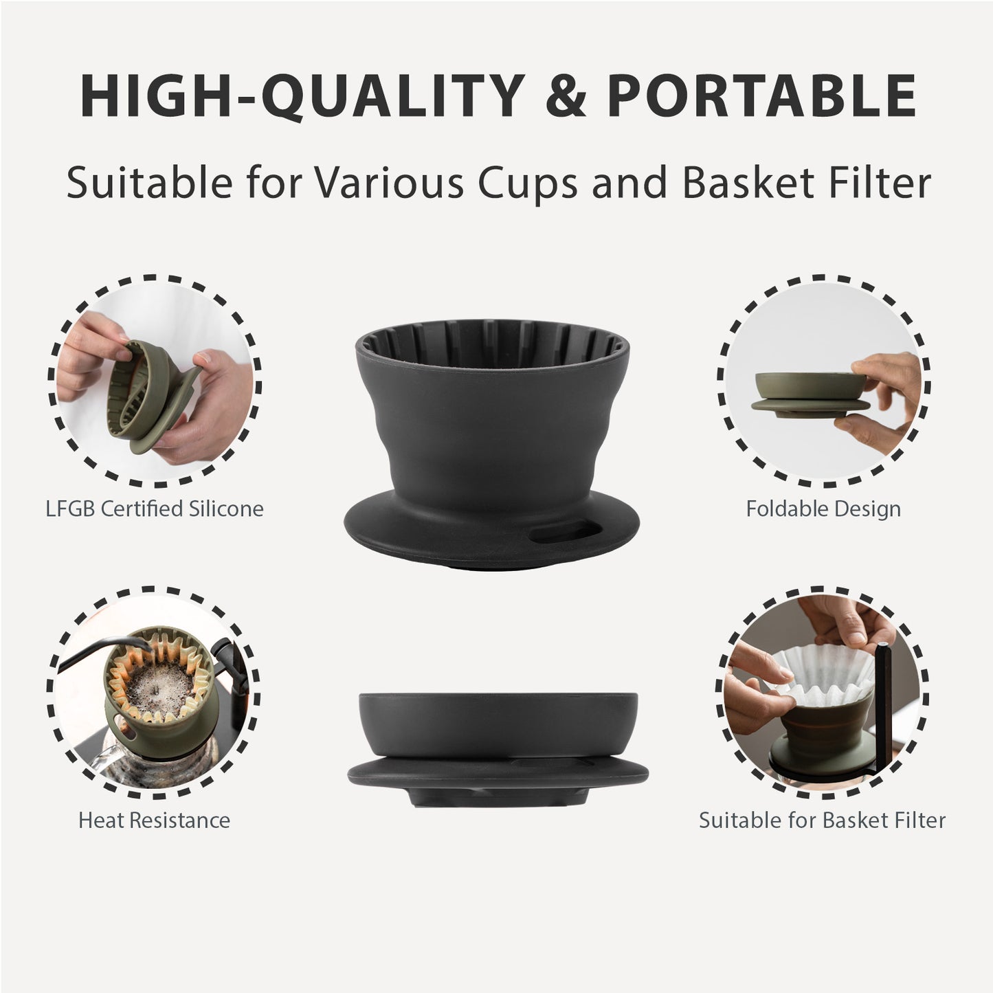Vandroop Titanium Mug Coffee Maker Set