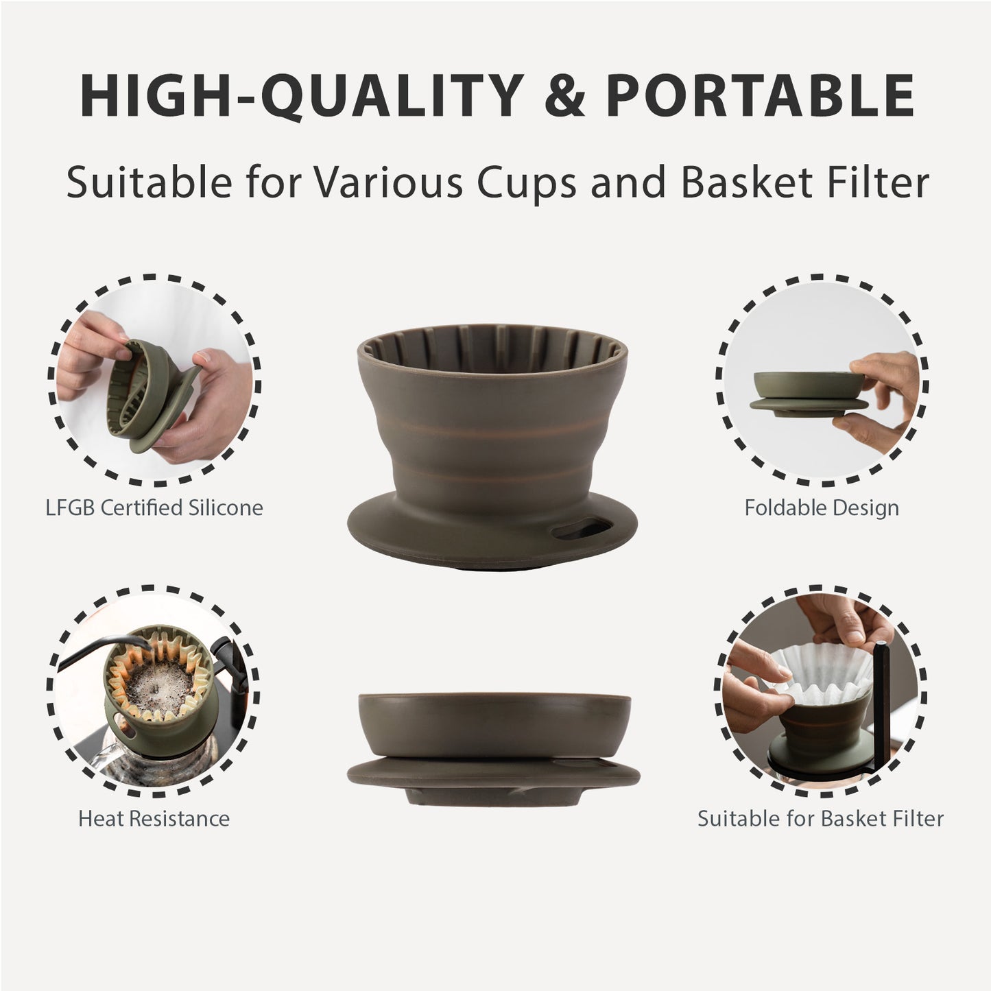 Vandroop Collapsible Coffee Dripper(1-2 Cup)