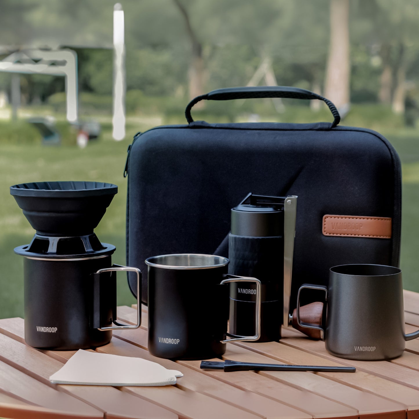 Vandroop ALL in 1 Portable Pour Over Coffee Maker Set