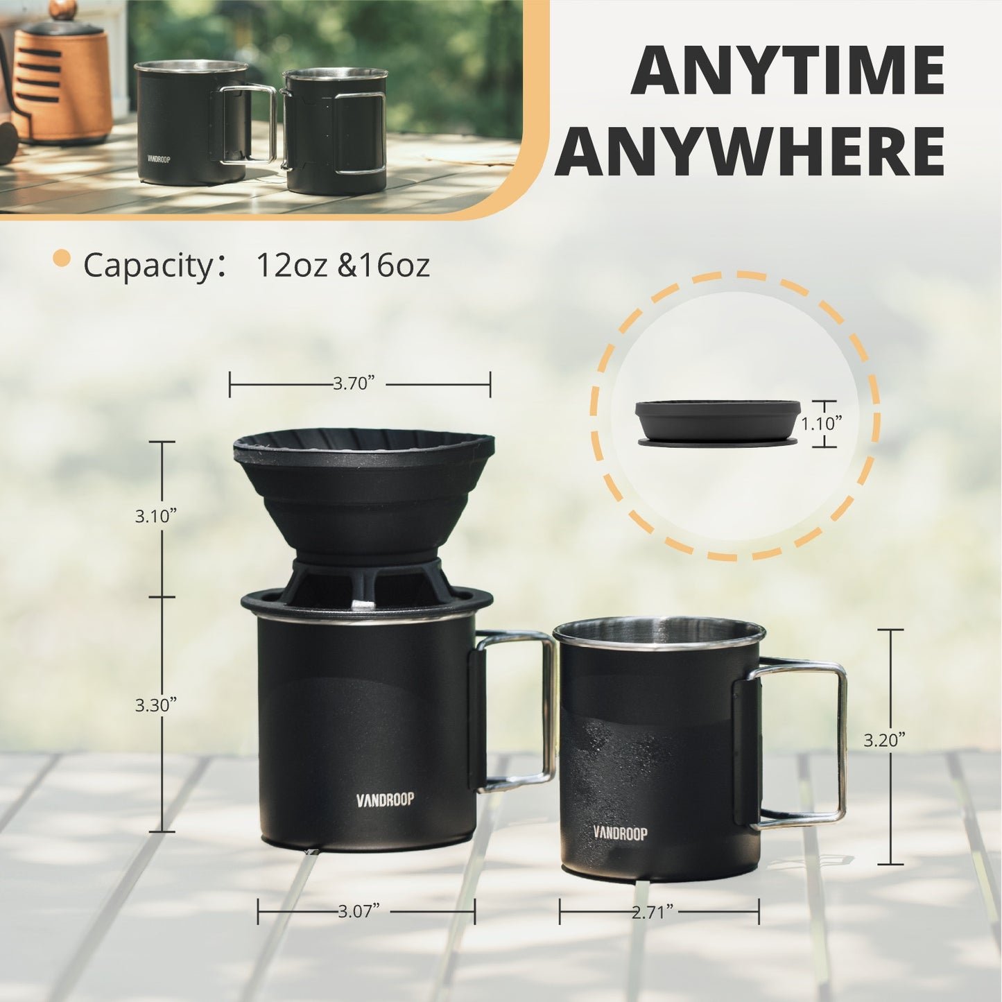 Vandroop Pour Over Coffee Maker Set
