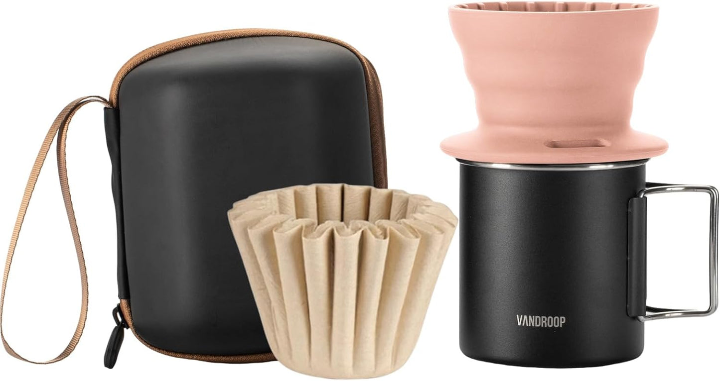 Vandroop Portable Pour Over Coffee Maker Set