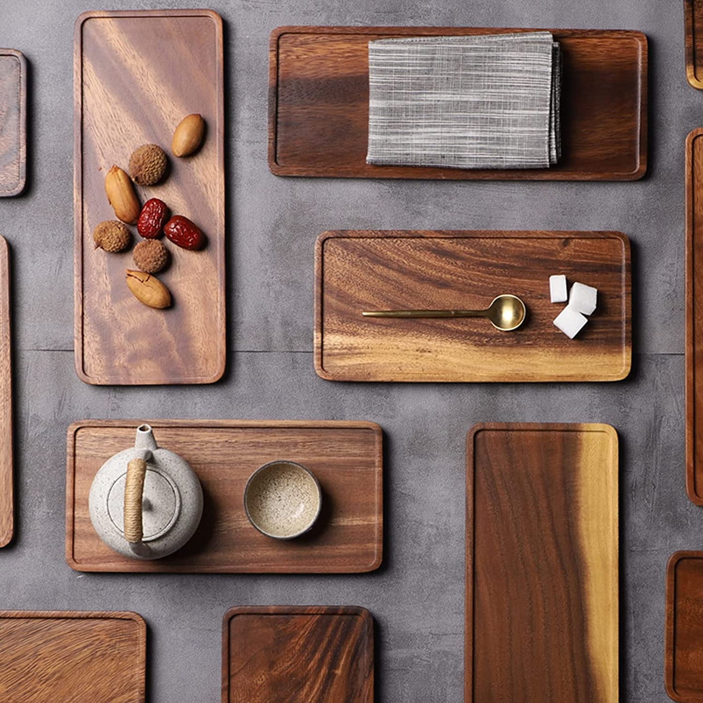 Vandroop Wooden Small Serving Platter