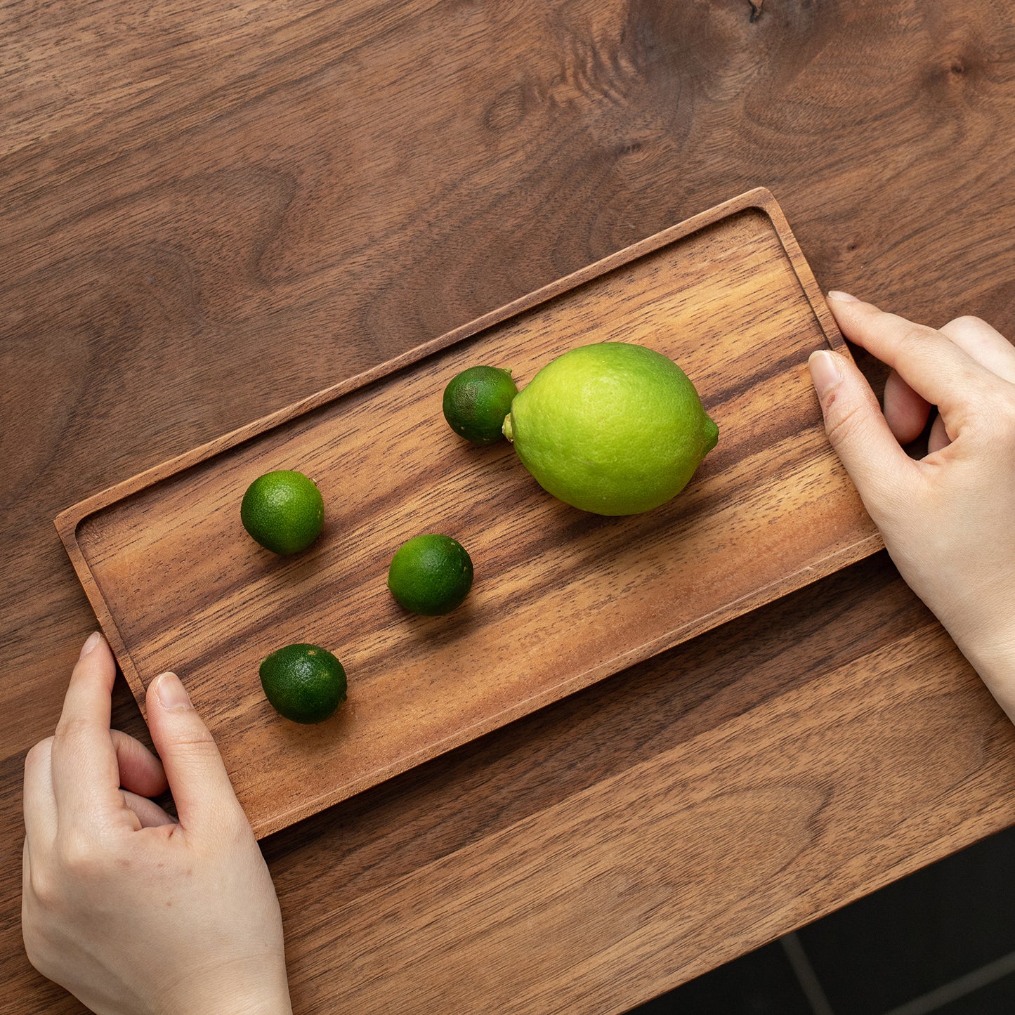 Vandroop Wooden Small Serving Platter