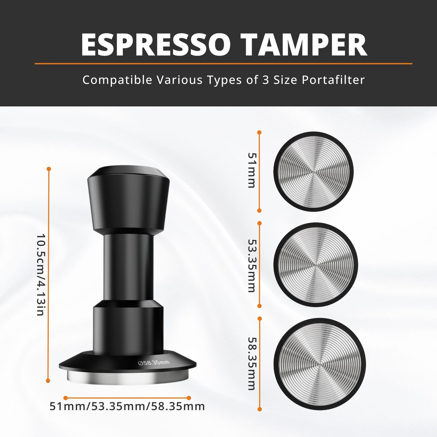Vandroop Espresso Tamper, 25-35lbs Adjustable Barista Espresso Hand Tamper