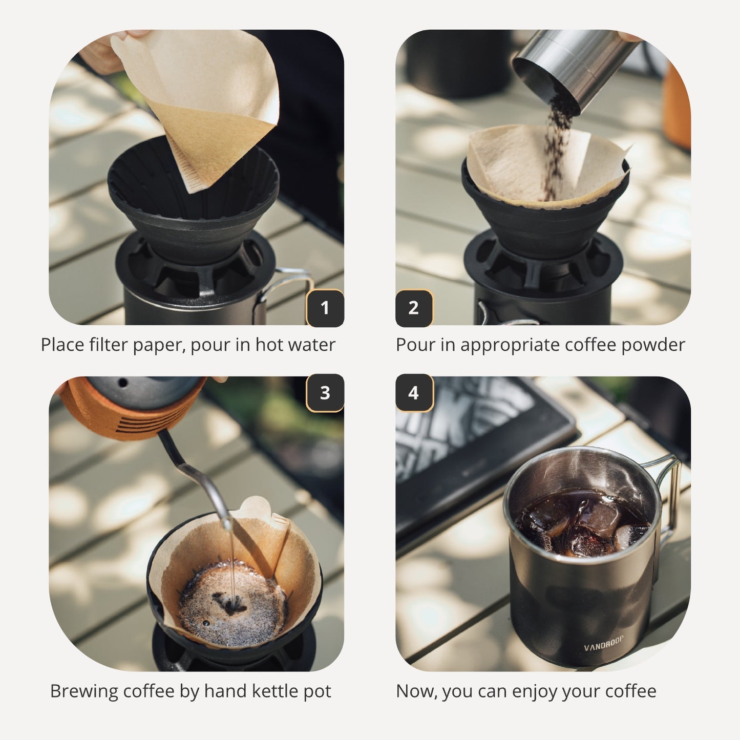 Vandroop Pour Over Coffee Maker Set