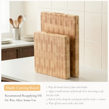 Hard Maple End Grain Cutting Board 2” Thick