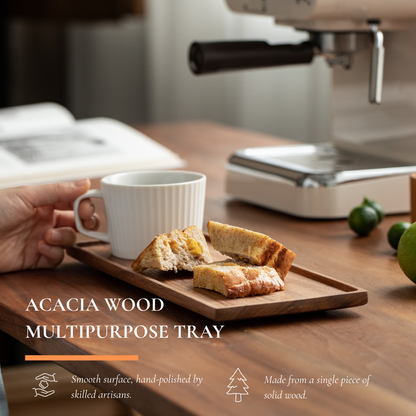 Vandroop Wooden Small Serving Tray