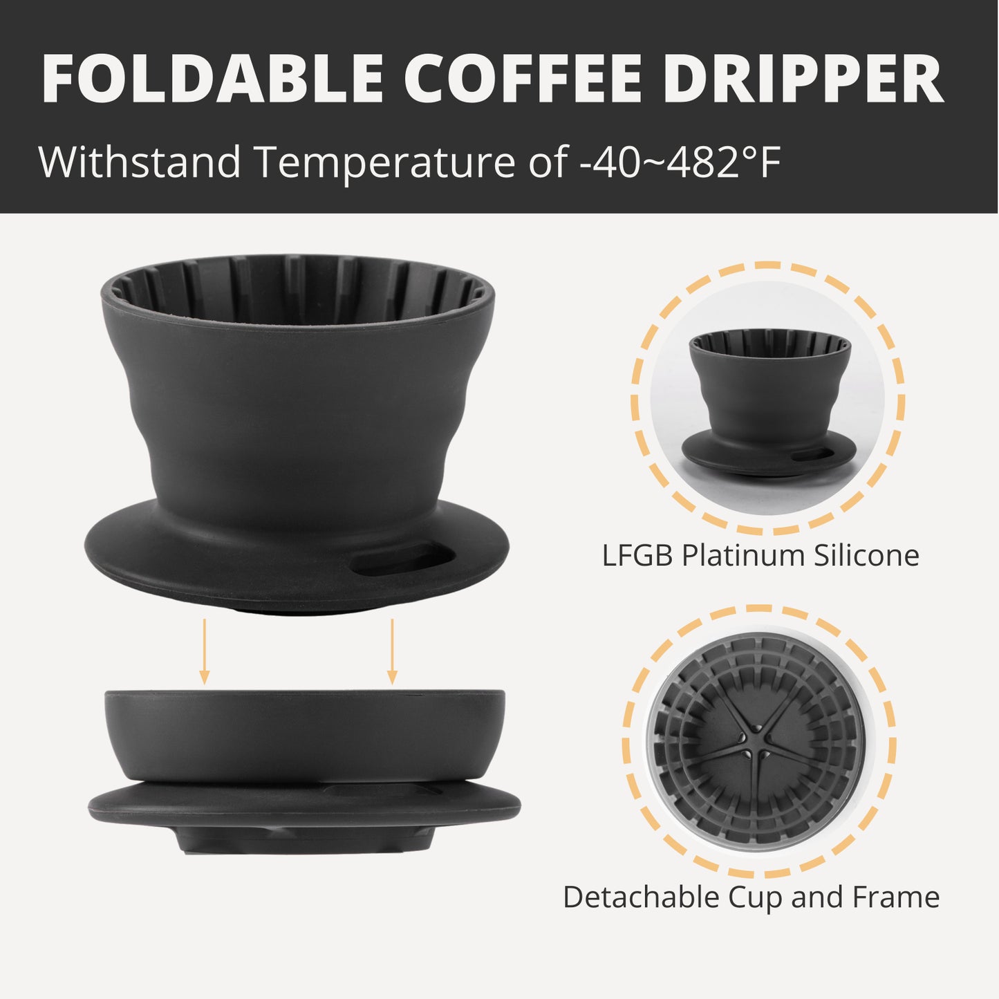 Vandroop Portable Pour Over Coffee Maker Set