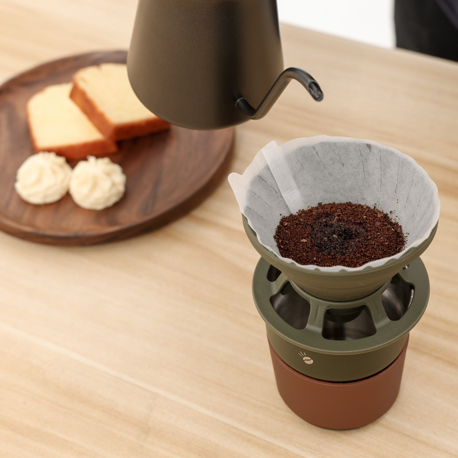 Vandroop Pour Over Coffee Maker-V60 Glass Coffee Dripper with
