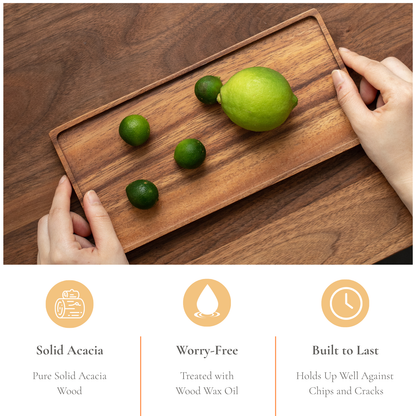 Vandroop Wooden Small Serving Tray