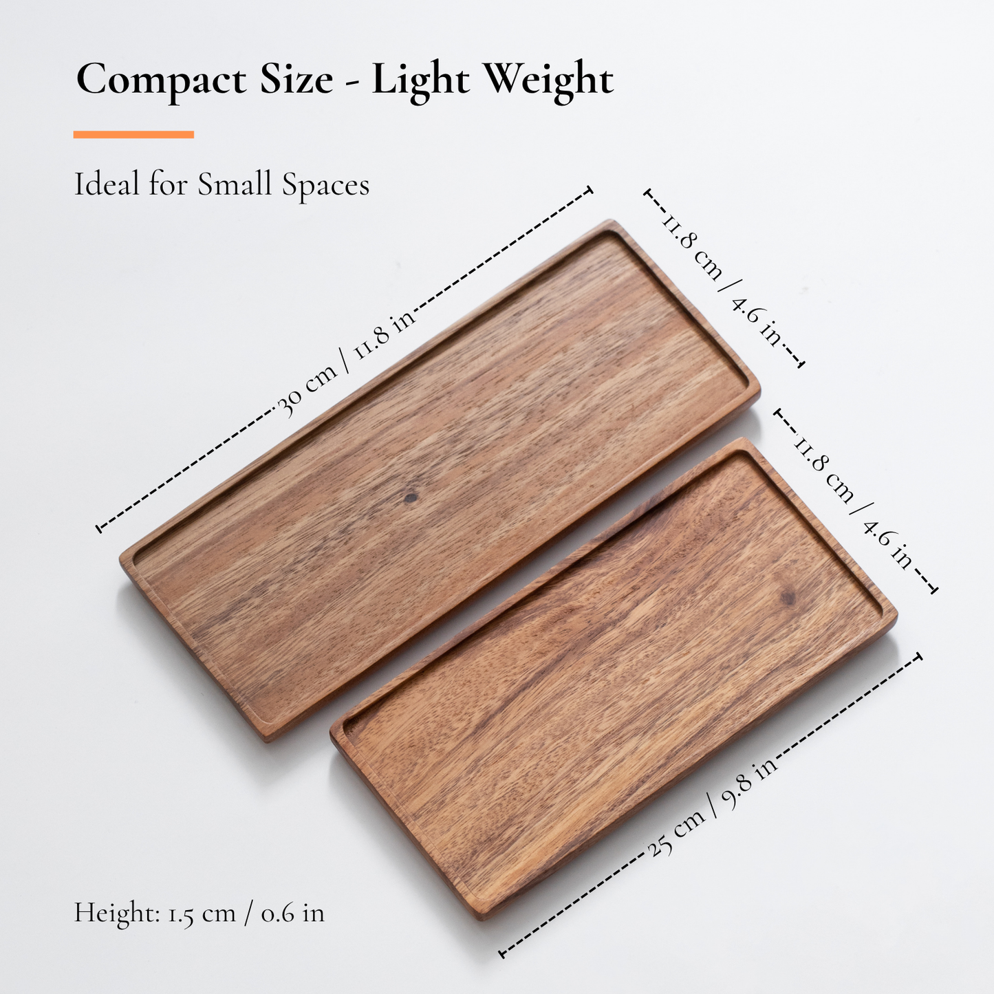 Vandroop Wooden Small Serving Tray